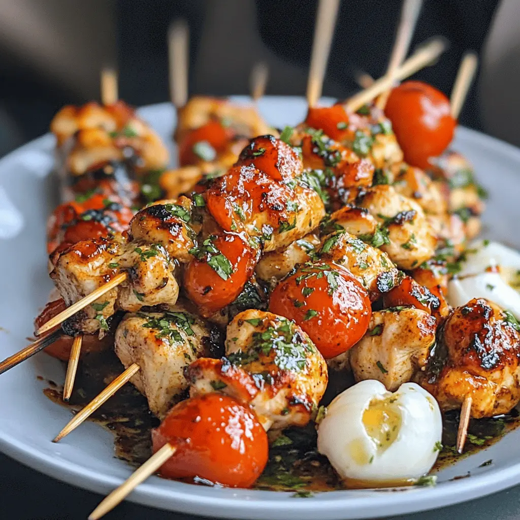 Get ready for a flavorful feast with these BBQ Chicken Kabobs! Juicy chicken pieces marinated in a tangy sauce, combined with colorful veggies, create a dish that's not only delicious but also perfect for grilling season. Great for picnics, parties, or a weeknight dinner! Save this recipe and spice up your next gathering!