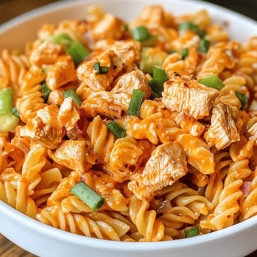 Get ready for a flavor explosion with this Buffalo Chicken Pasta Salad! Packed with tender chicken, zesty buffalo sauce, and crunchy veggies, this dish is perfect for picnics or game day. It’s a fantastic way to enjoy classic buffalo chicken in a refreshing salad form. Save this recipe for your next gathering or a quick weeknight meal!
