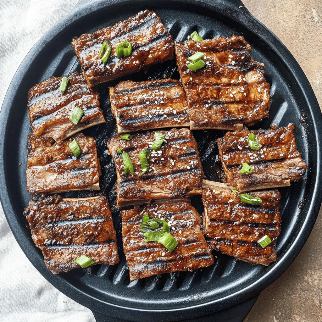 Grill up some delicious Easy Korean Kalbi BBQ Short Ribs that are sure to impress! These tender and flavorful ribs are marinated in a sweet soy sauce blend, bringing a burst of savory goodness. Perfect for a summer barbecue or a cozy family dinner. Save this recipe and enjoy a taste of Korea at home!