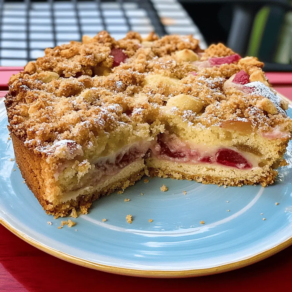 This German Rhubarb Cake is a delightful combination of sweet and tart flavors topped with a crunchy streusel. Featuring a creamy pudding layer that perfectly complements the tangy rhubarb, this cake is perfect for any gathering or coffee break. Don’t forget to save this recipe for the next time you crave a slice of comfort! Ideal for springtime dessert tables or cozy family get-togethers.