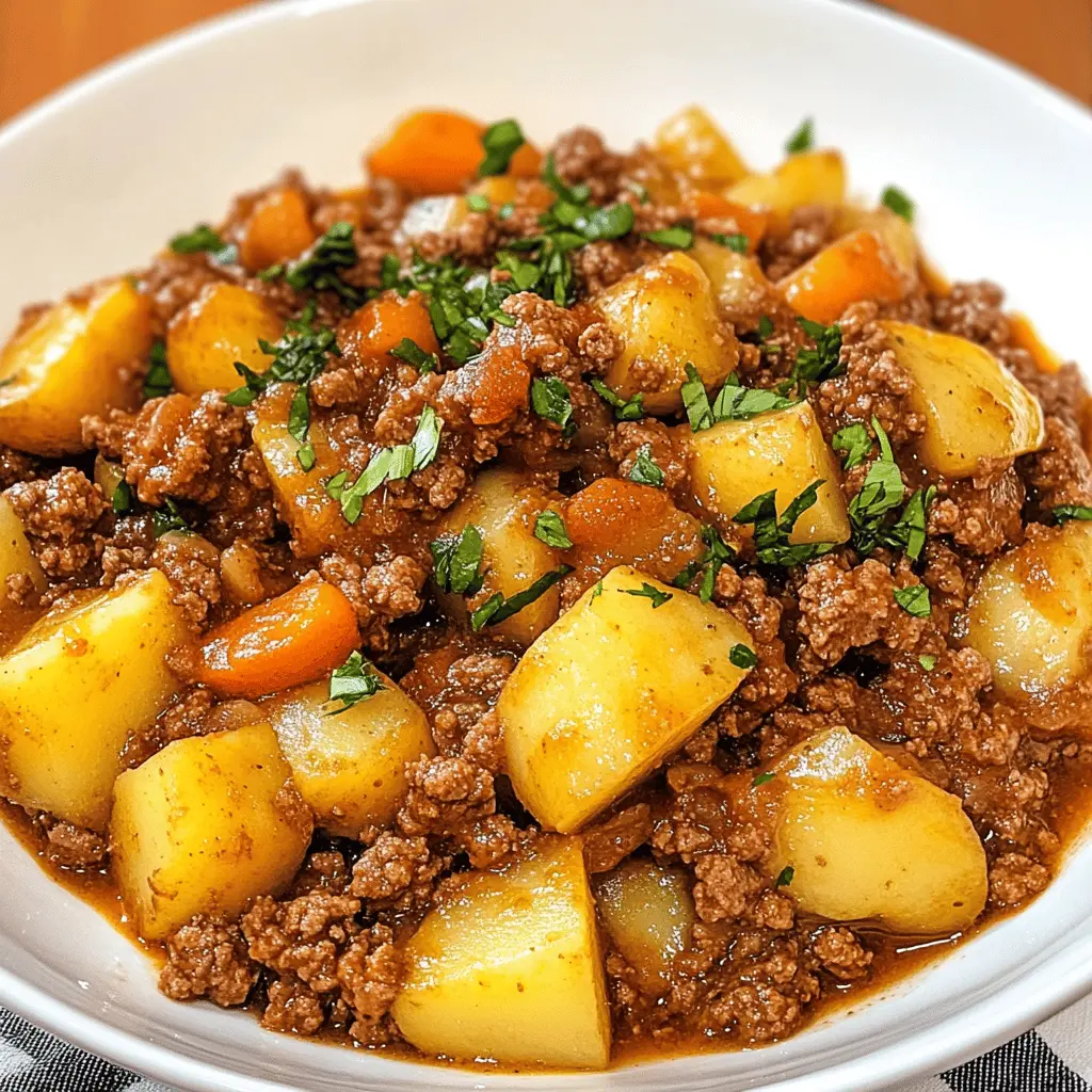 Hearty and satisfying, this Ground Beef and Potatoes recipe is perfect for busy weeknights! Made with simple ingredients like ground beef, tender potatoes, and savory spices, it’s a one-pan meal that brings comfort and flavor to your table. Save this for family dinners or quick lunches—your taste buds will thank you!
