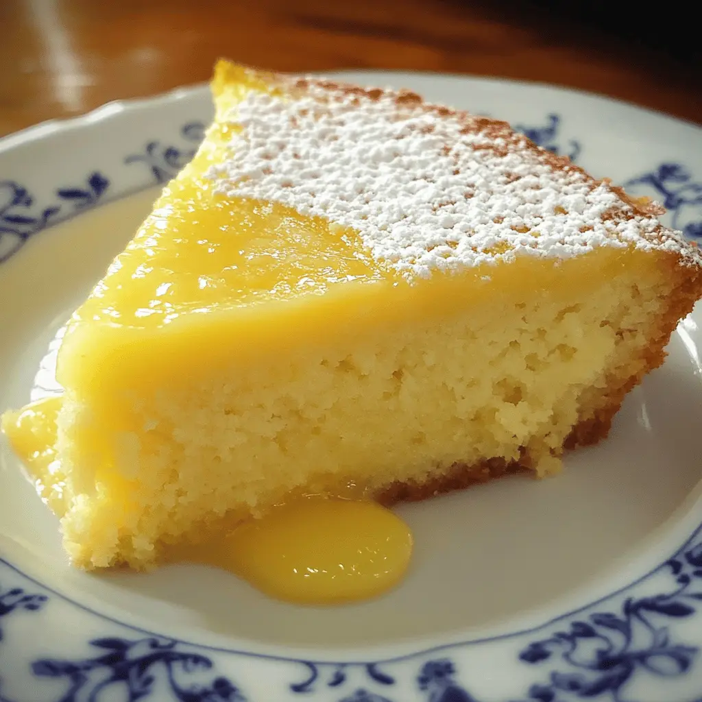 Treat yourself to a delightful Lemon Custard Cake that’s perfect for any occasion! This cake features a zesty lemon flavor combined with a creamy custard texture, making each bite a refreshing experience. Ideal for gatherings or a sweet afternoon pick-me-up. Save this recipe to make your next dessert unforgettable!