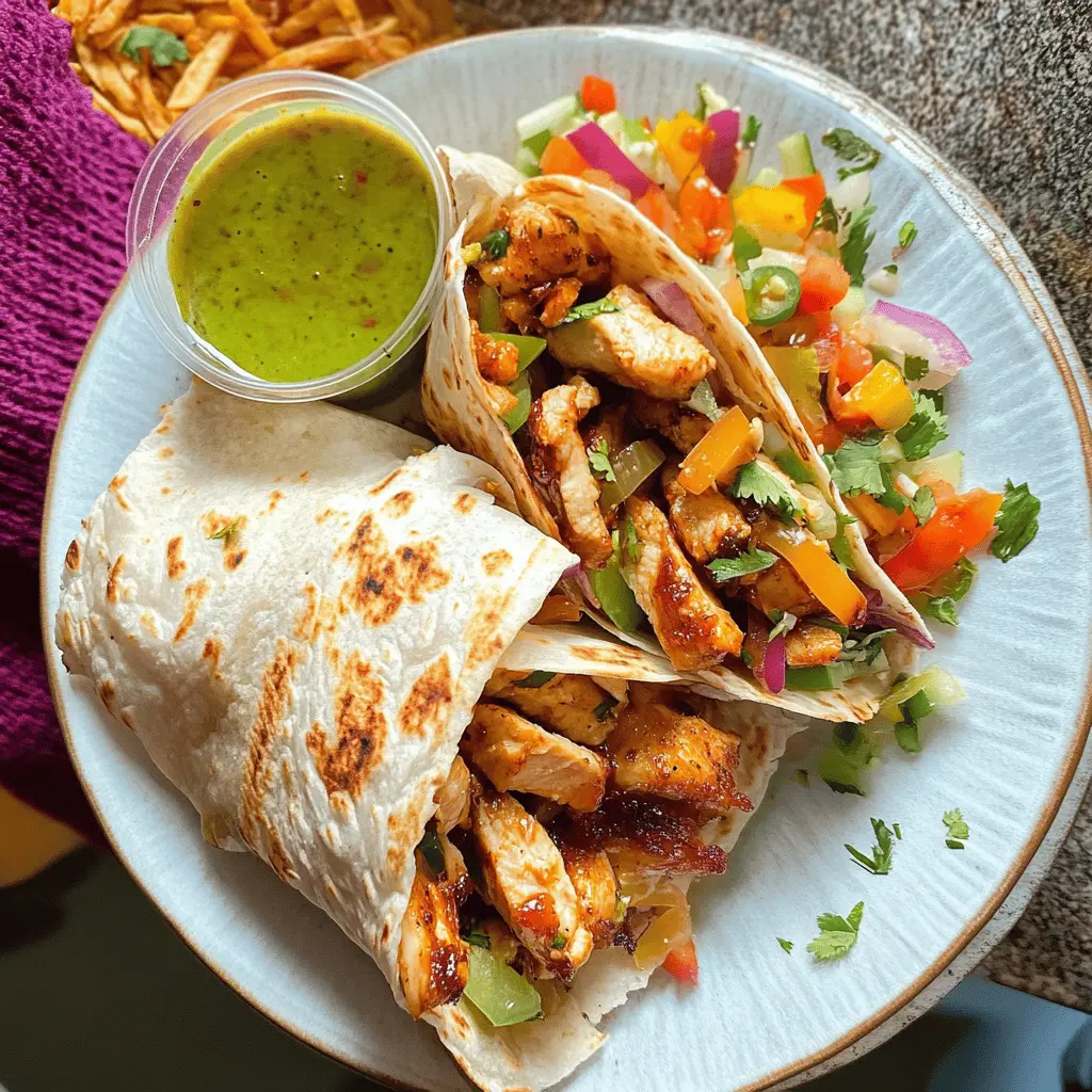 Easy Honey Chipotle Chicken Wrap Recipe