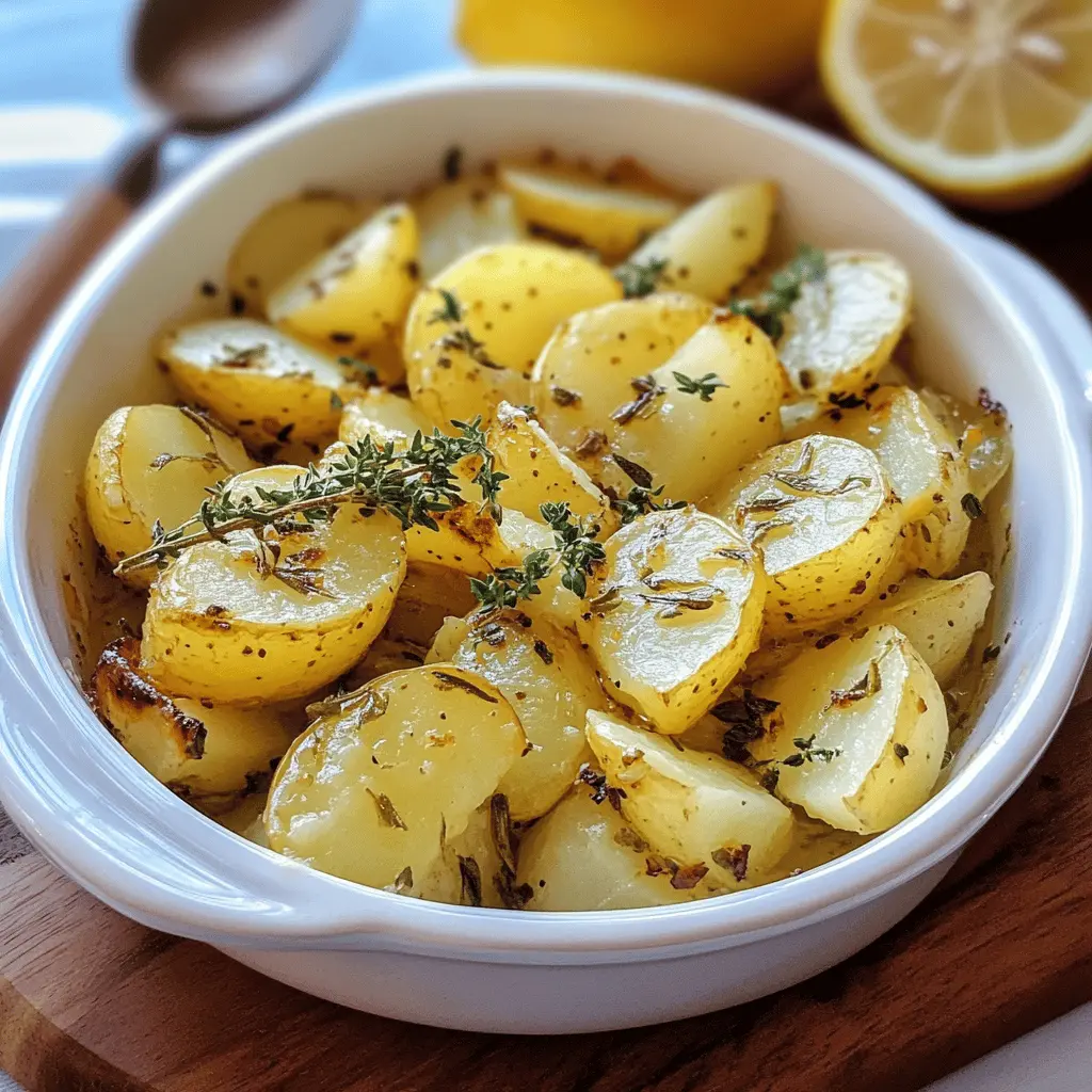 Easy Greek Lemon Potatoes Recipe