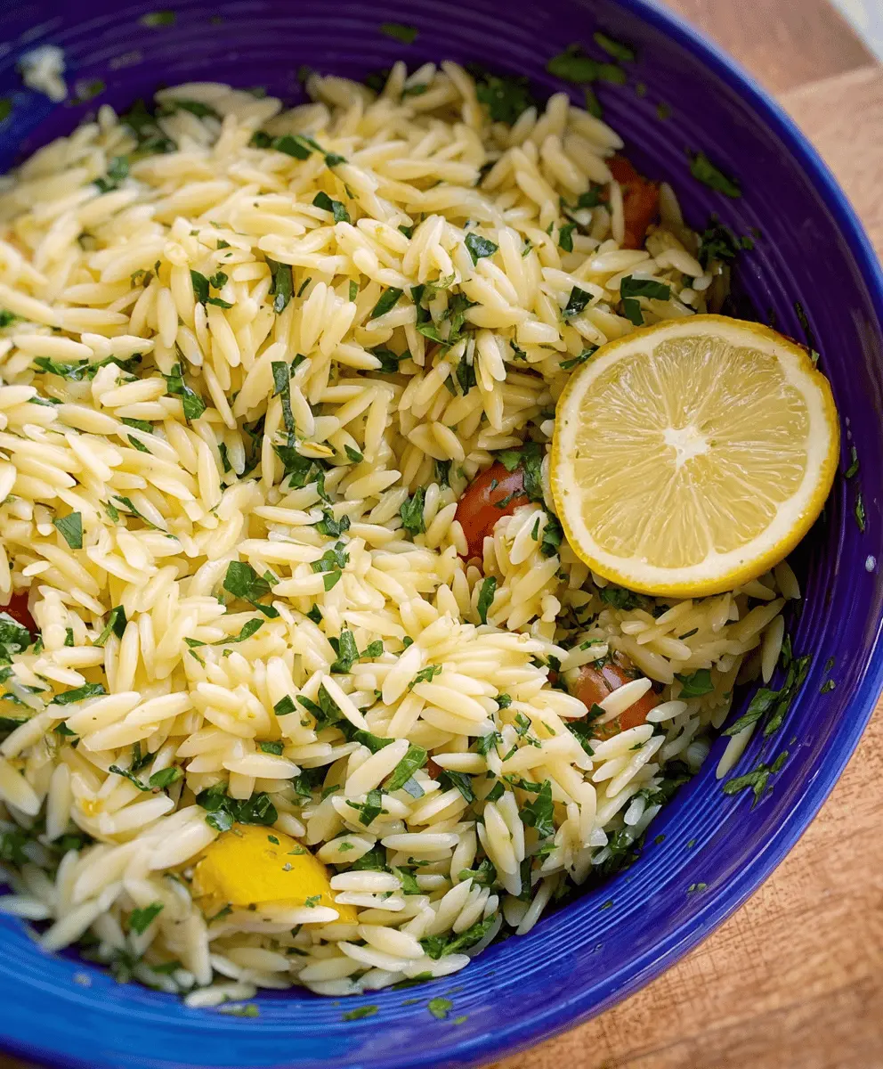Easy Greek Orzo with Lemon and Fresh Herbs