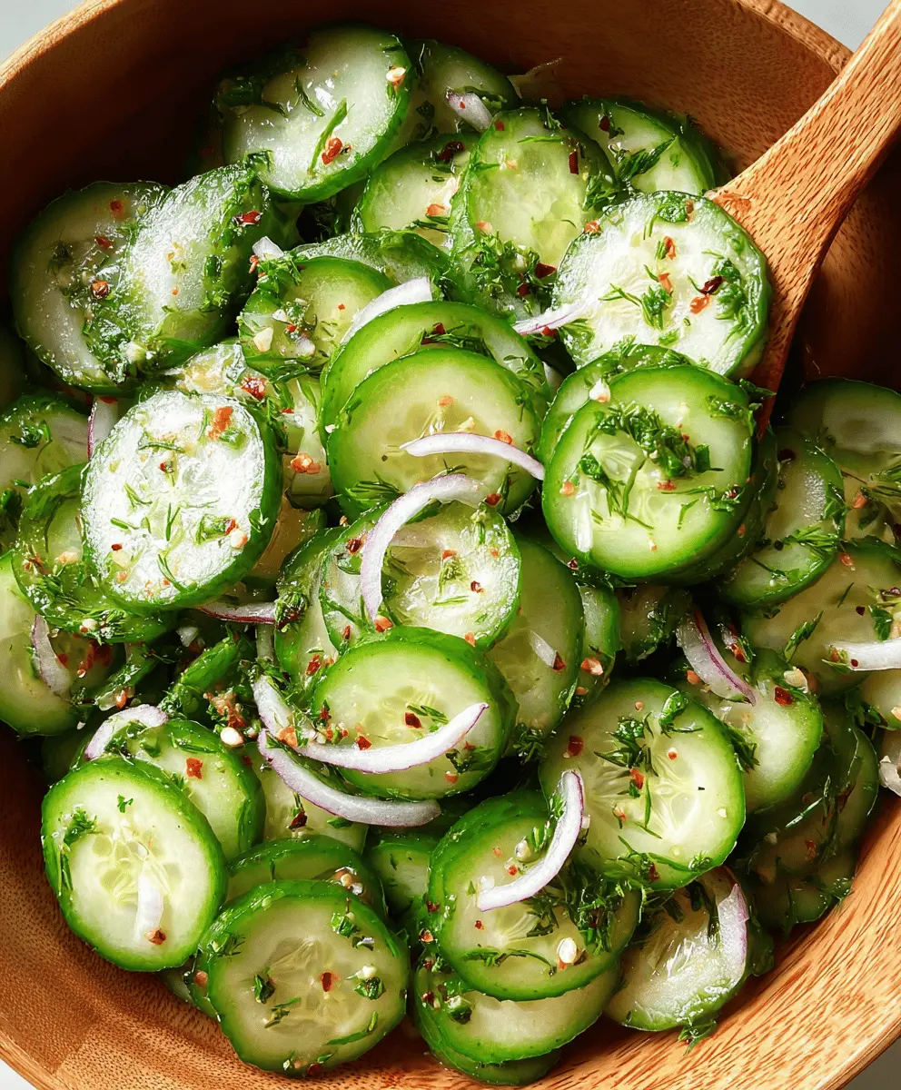 Easy Refreshing Cucumber Salad Recipe