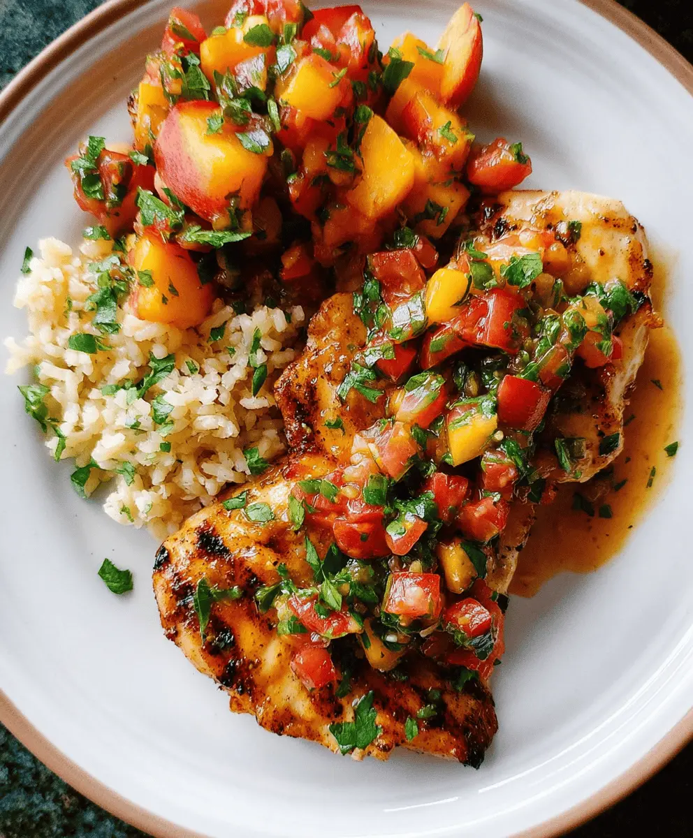Easy Peach Salsa Chicken Recipe