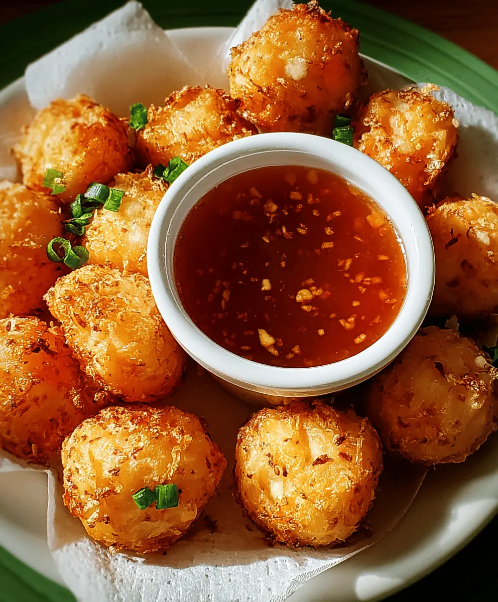 Easy Crispy Shrimp Balls with Sweet Chili Sauce