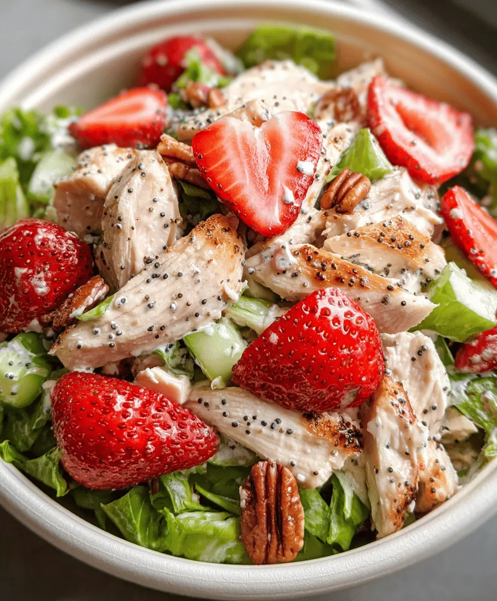 Easy Strawberry Poppy Seed Chicken Salad Recipe