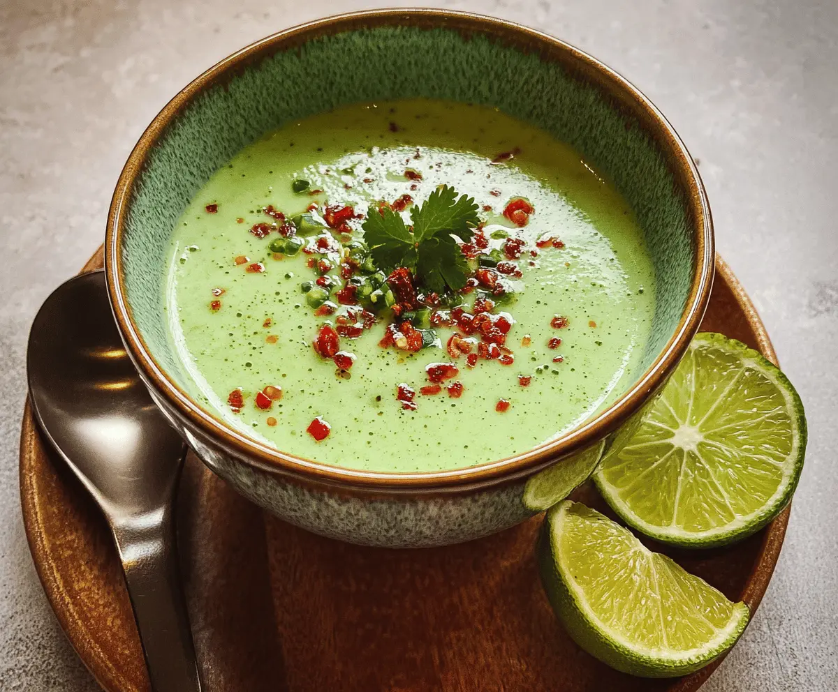 Easy Chilled Cucumber Soup with Chili and Lime