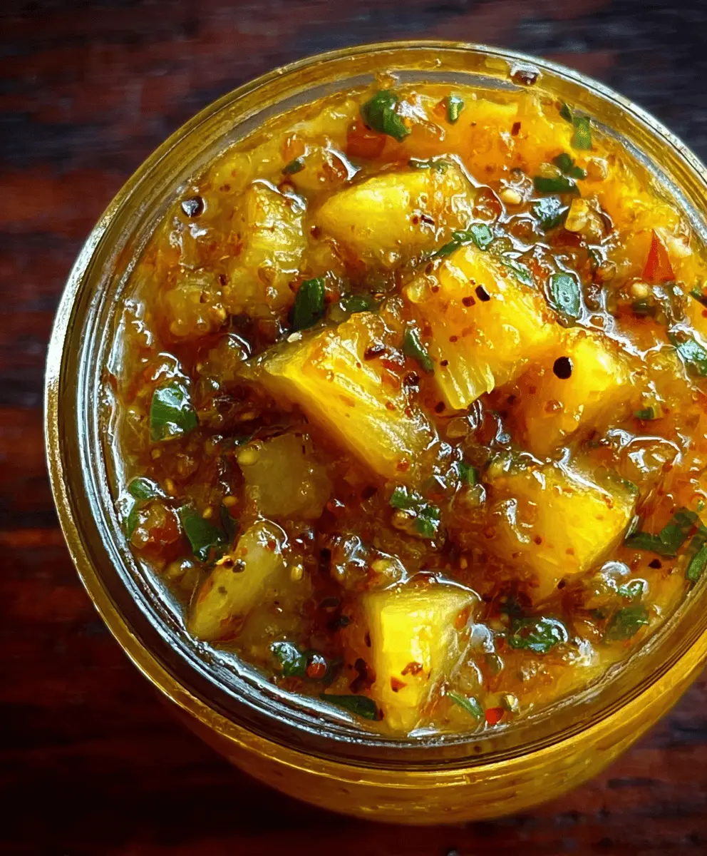 Easy Spicy Pineapple Jalapeño Chutney Recipe