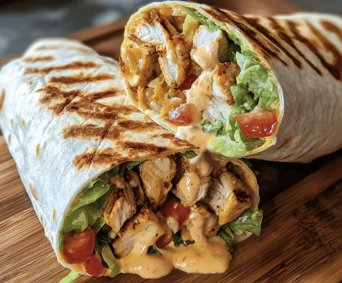 Easy Chipotle Ranch Grilled Chicken Burrito Recipe