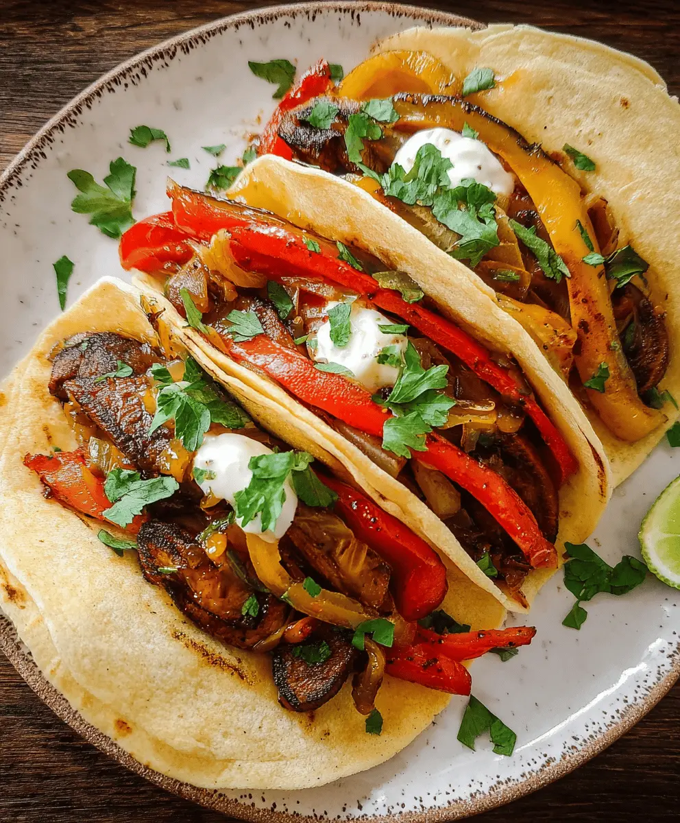 Easy Vegan Fajitas with Peppers and Onions
