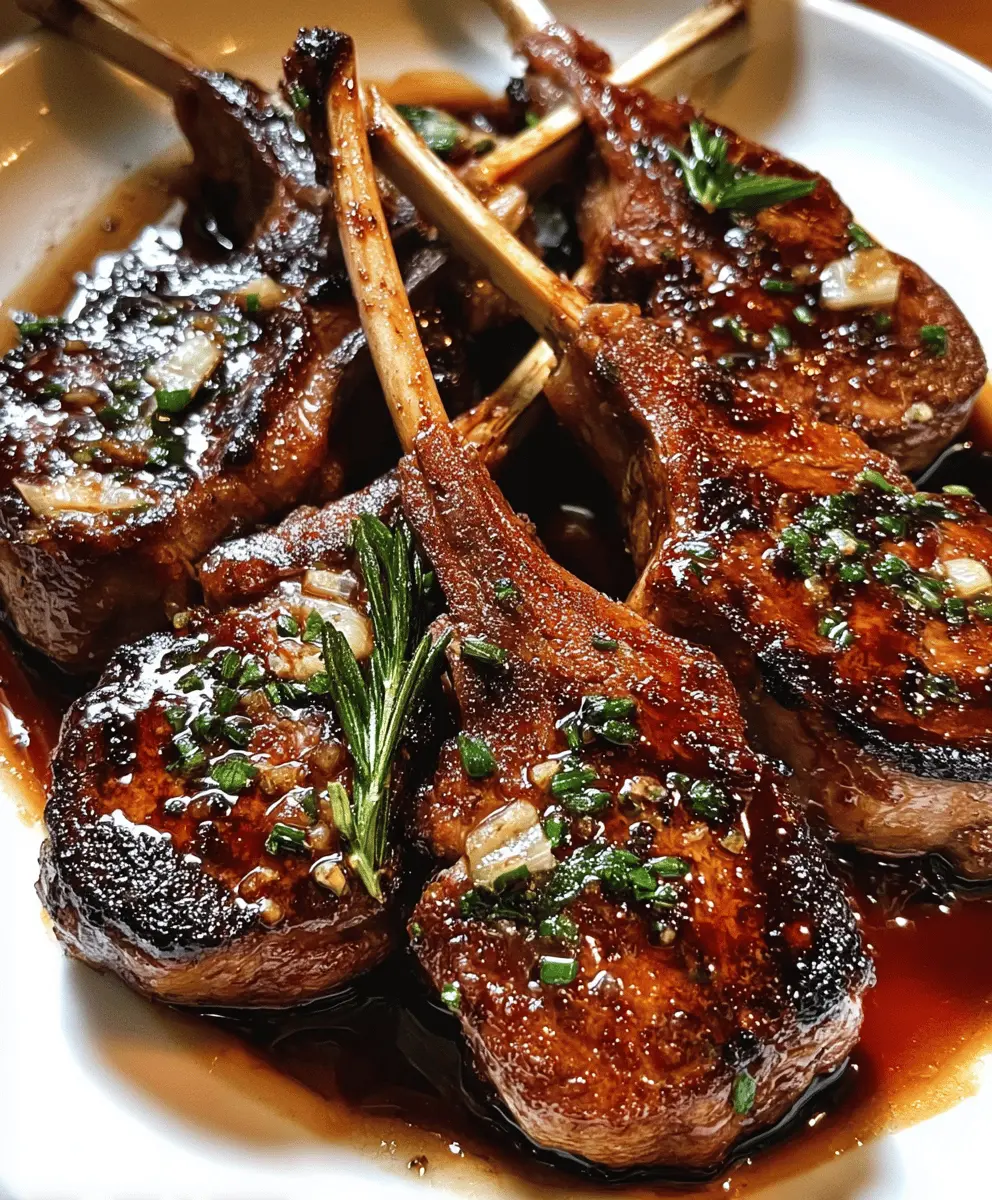 Easy Honey Garlic Glazed Lamb Chops Recipe