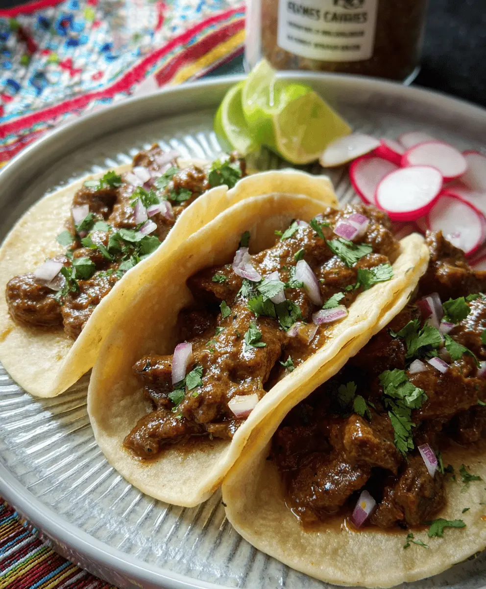 Easy Traditional Carne Guisada Tacos Recipe