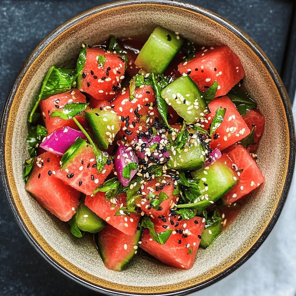 Refreshing Watermelon Shiso Salad Recipe