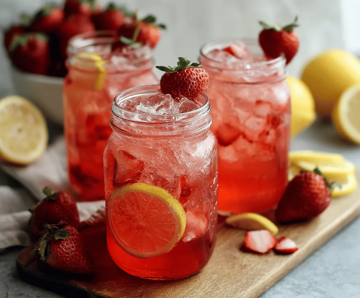 Strawberry Lemonade Iced Tea