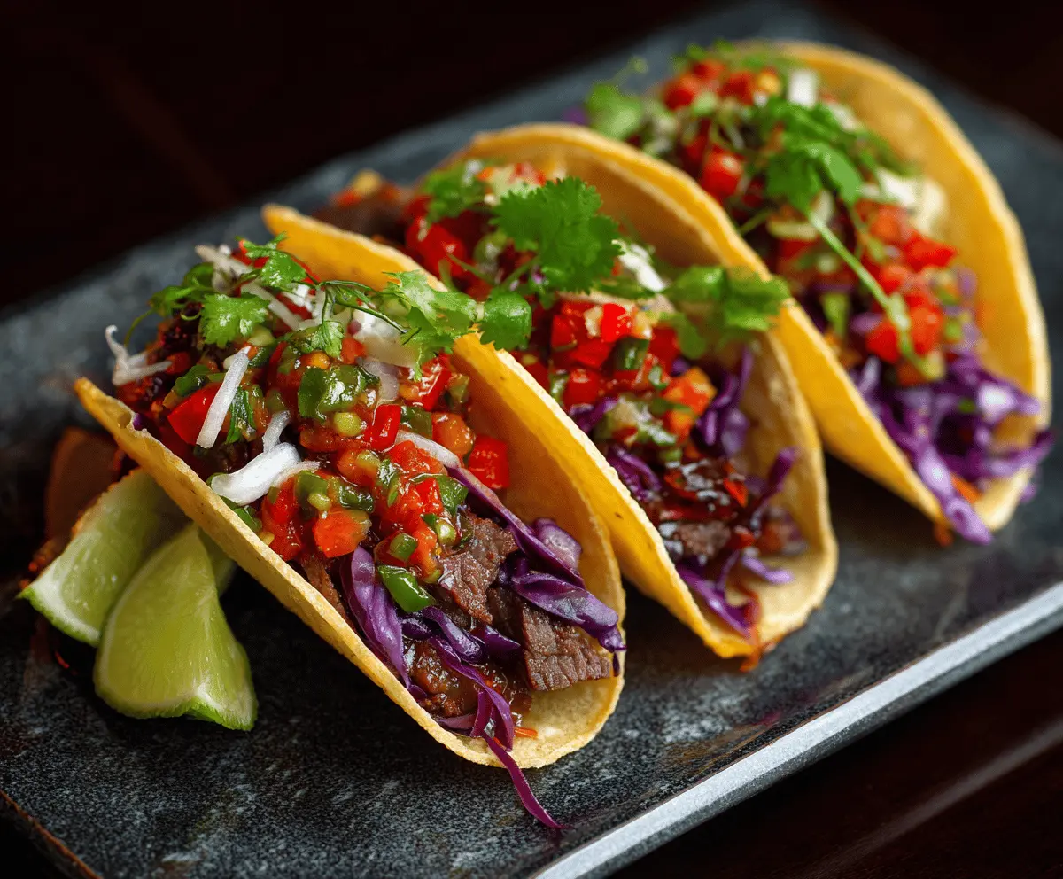 Beef Tacos with Salsa