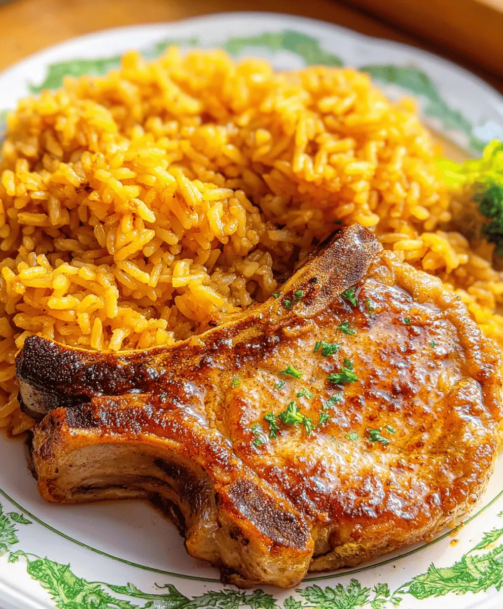 Easy Southern Baked Pork Chops with Rice