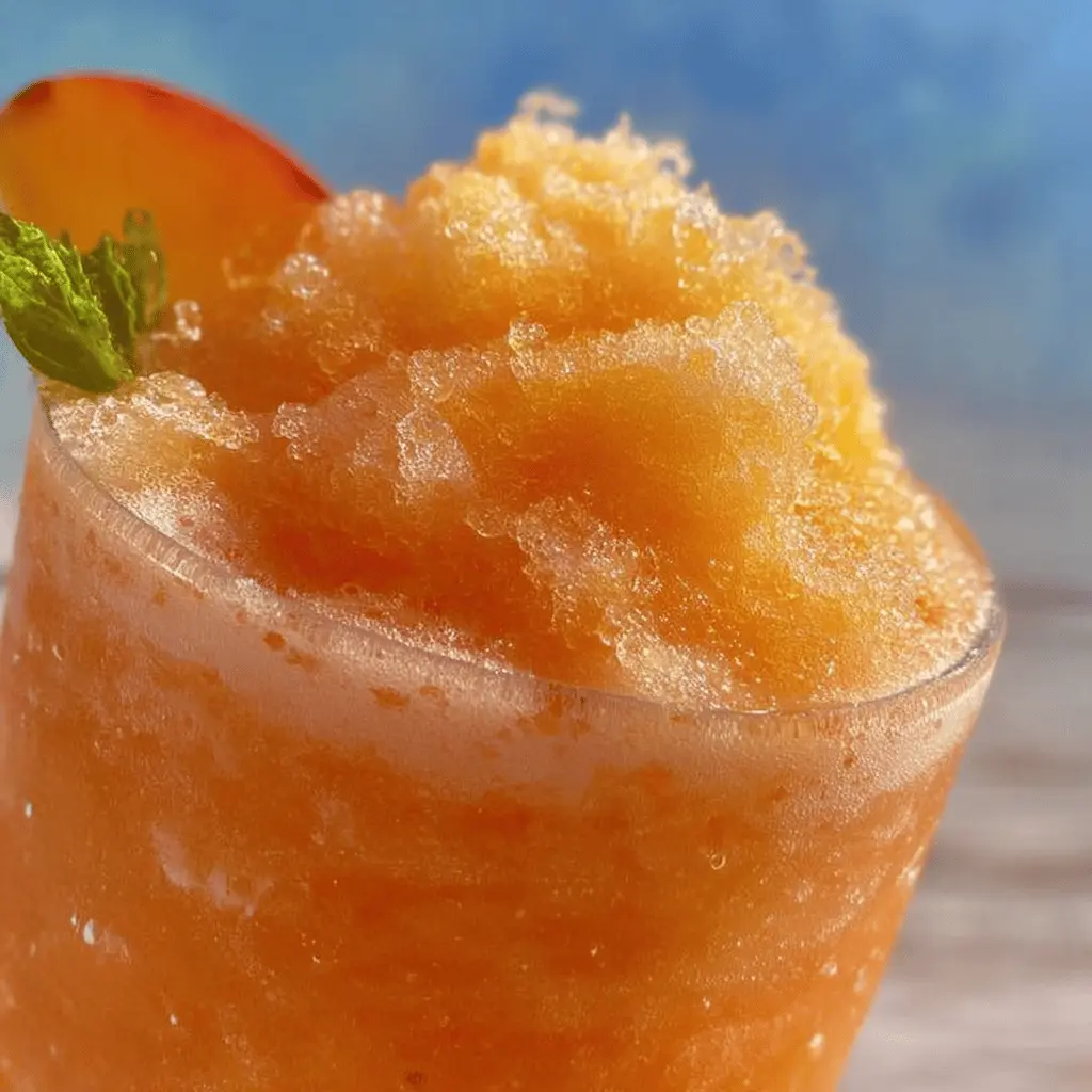 Easy Peach Lemonade Slush Recipe