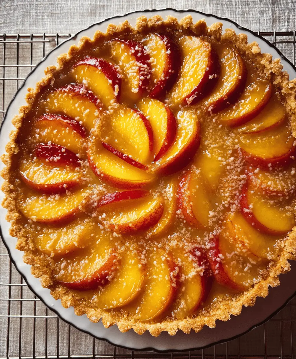 Easy Peach Tart Recipe With Fresh Fruit