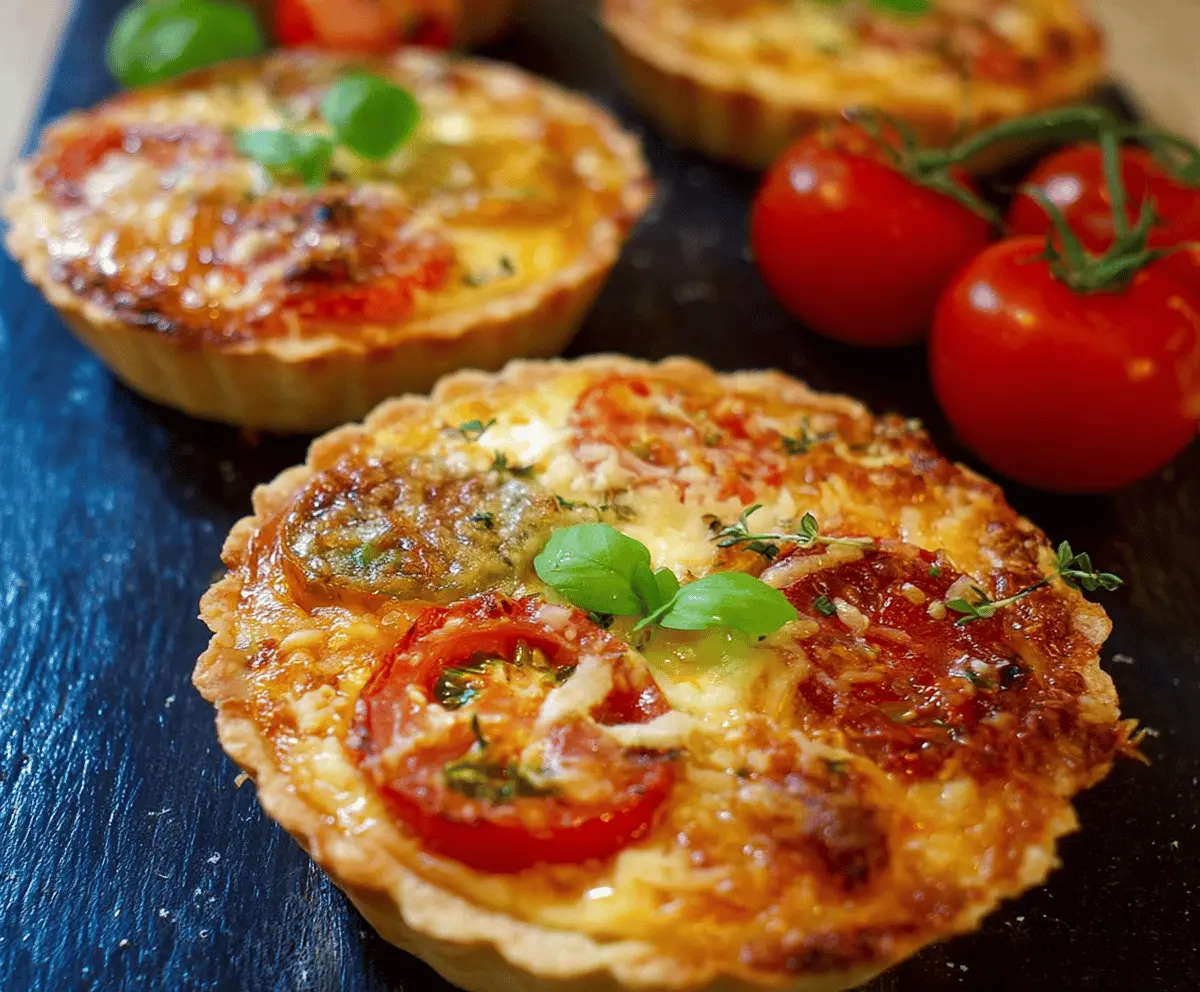 Easy Cheese and Tomato Tarts Recipe