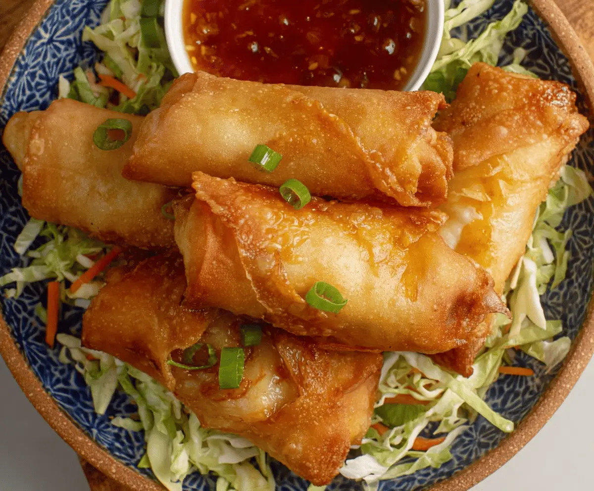 Easy Crispy Shrimp and Cabbage Egg Rolls Recipe