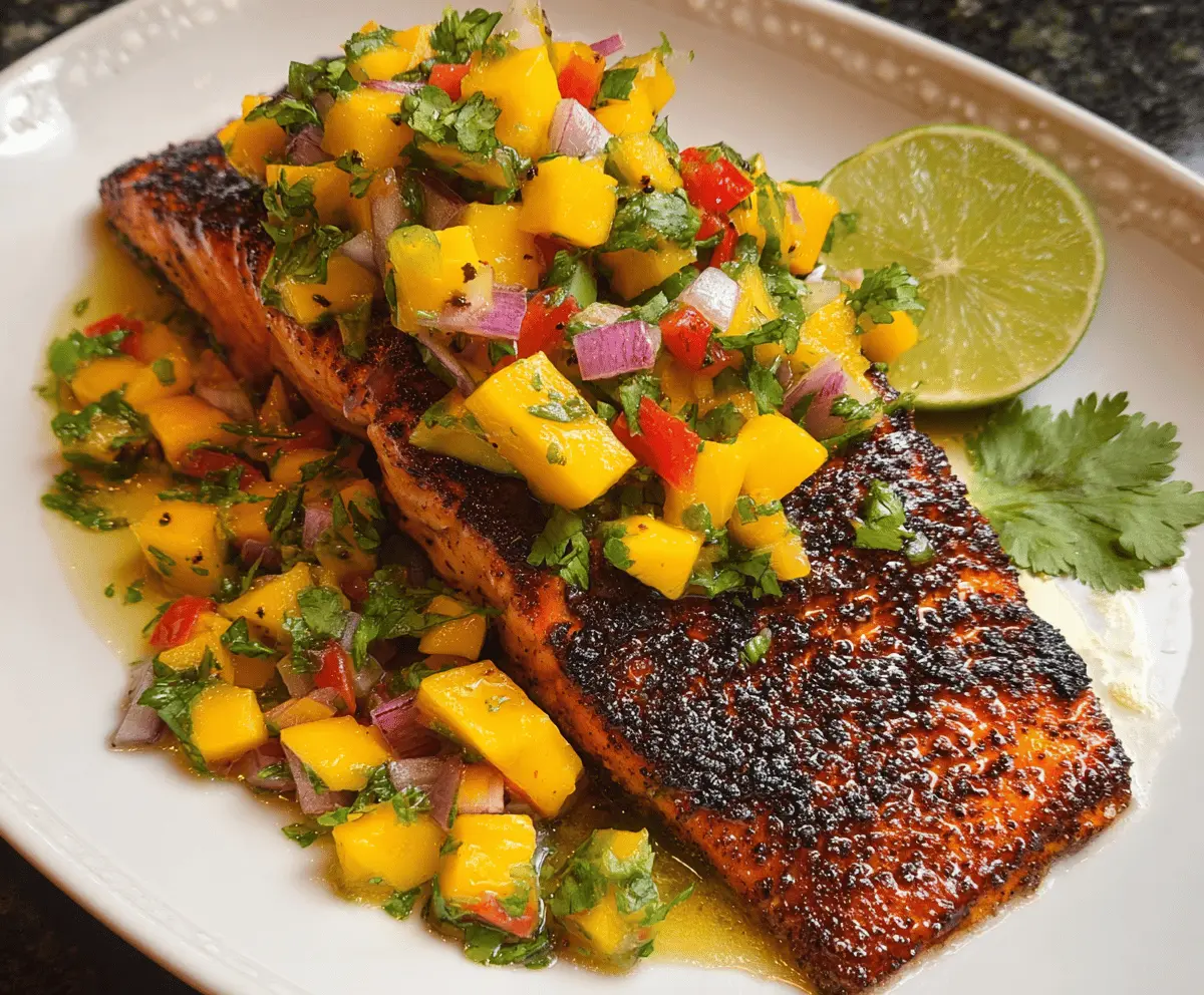 Easy Salmon with Fresh Mango Salsa Recipe