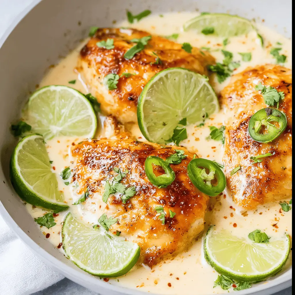 Easy Creamy Coconut Lime Chicken Recipe