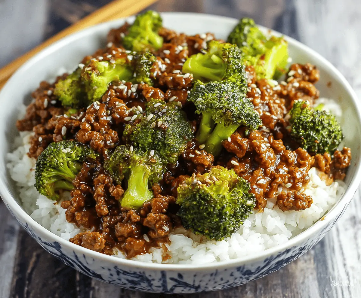 Easy Honey Garlic Ground Beef and Broccoli Stir-Fry