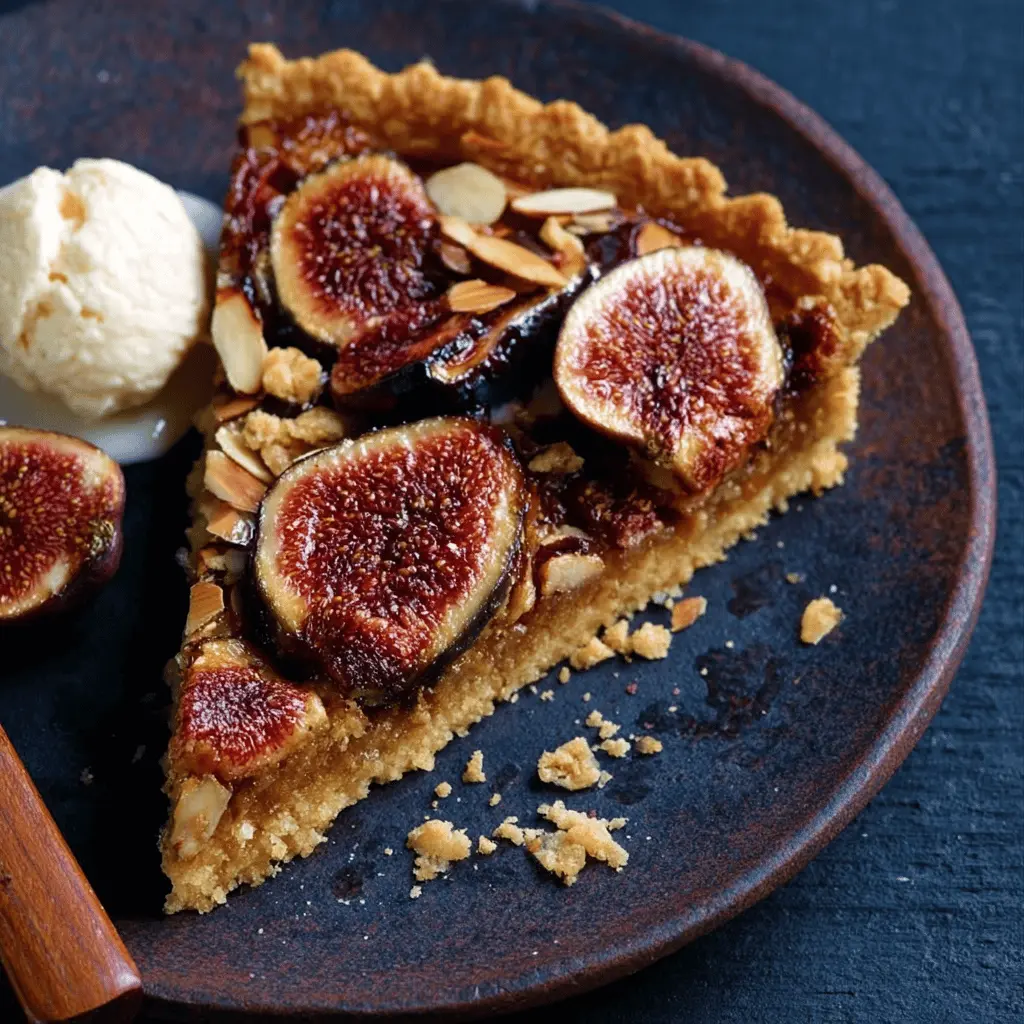 Easy Fig Honey and Almond Tart Recipe