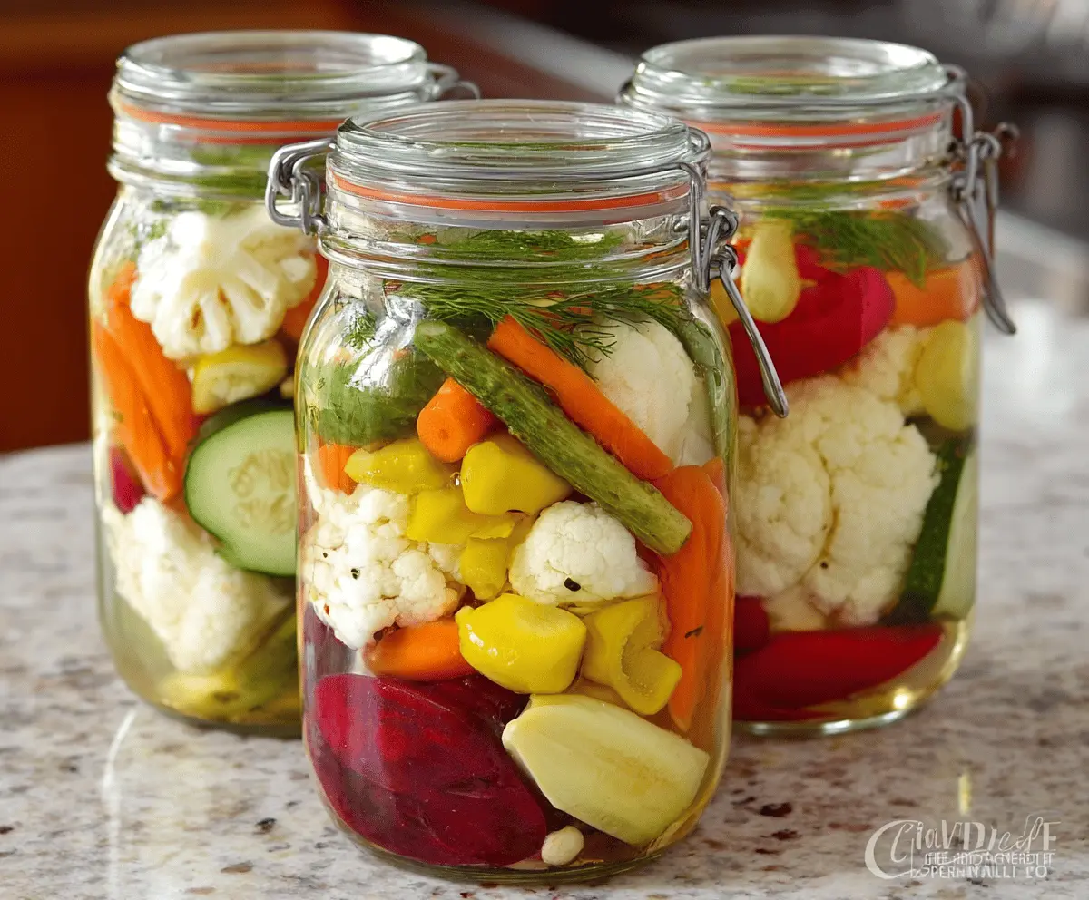 Easy Homemade Refrigerator Pickled Vegetables Recipe