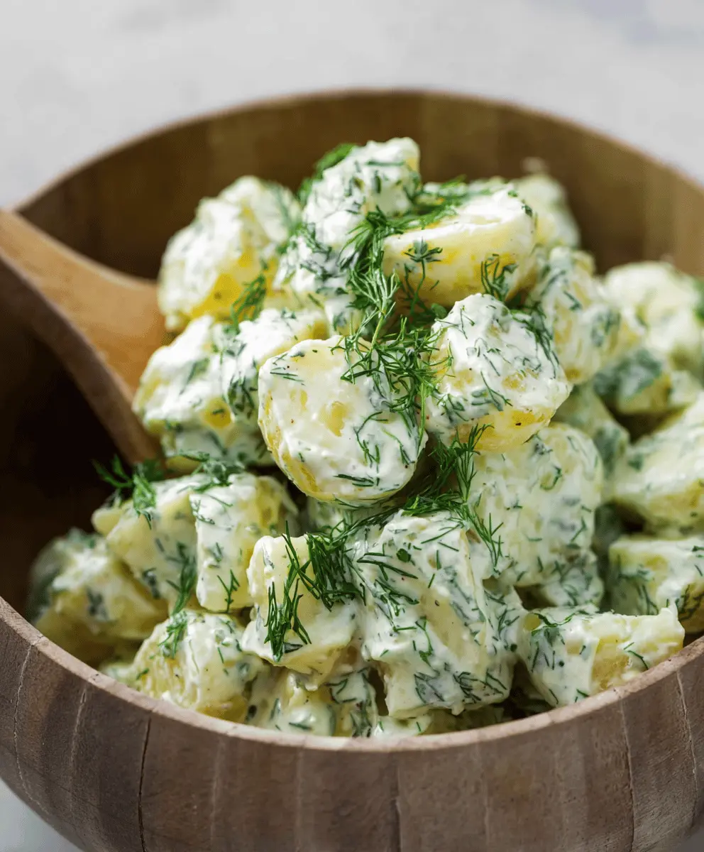 Creamy Dill Potato Salad with Tangy Mustard Dressing