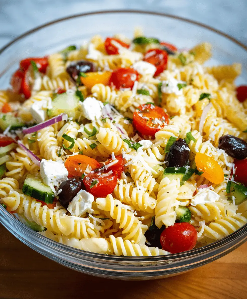 Easy Pasta Salad Recipe for Quick Meals