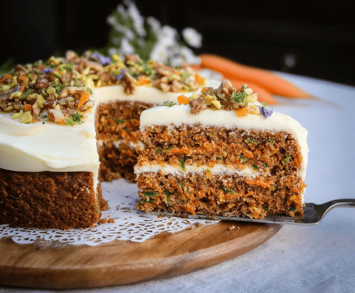 Healthy Carrot and Zucchini Cake Recipe