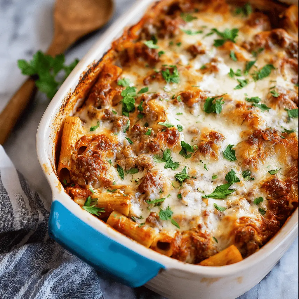 Easy Cheesy Italian Sausage Casserole Recipe
