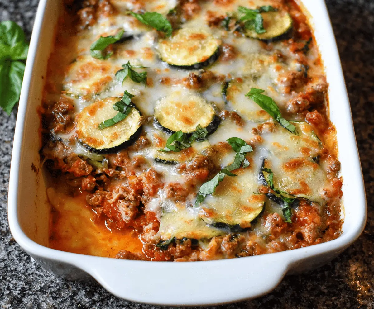 Easy Ground Beef and Zucchini Casserole Recipe