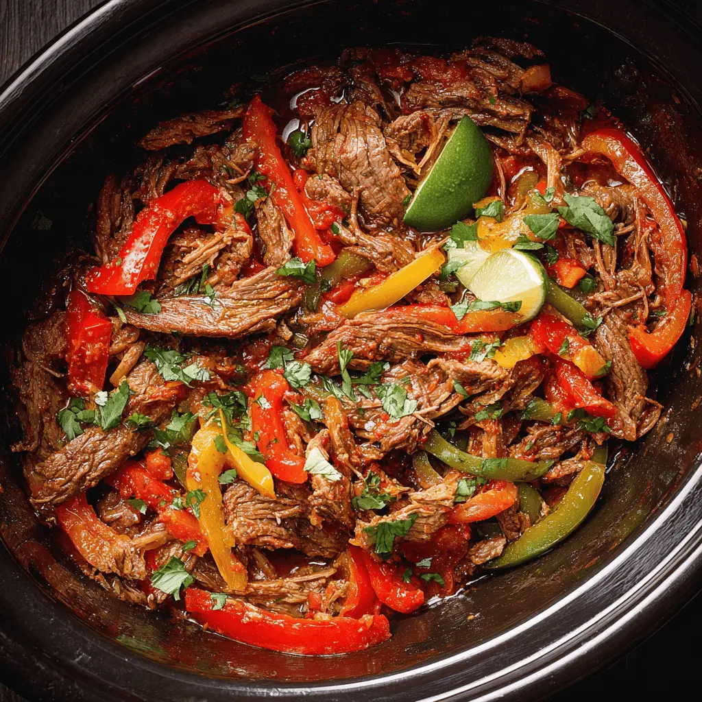 Easy Crock-Pot Steak Fajita Recipe