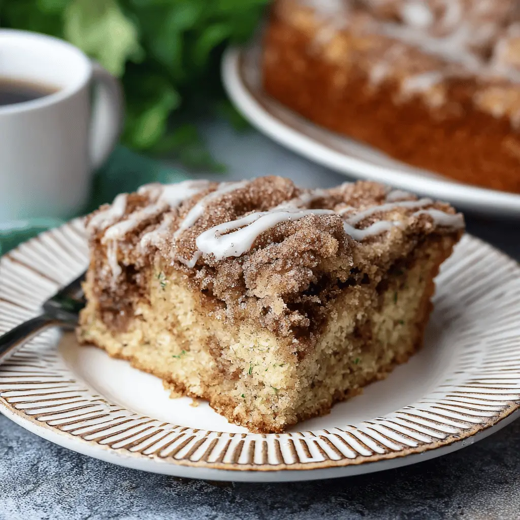 Easy Cinnamon Zucchini Coffee Cake Recipe