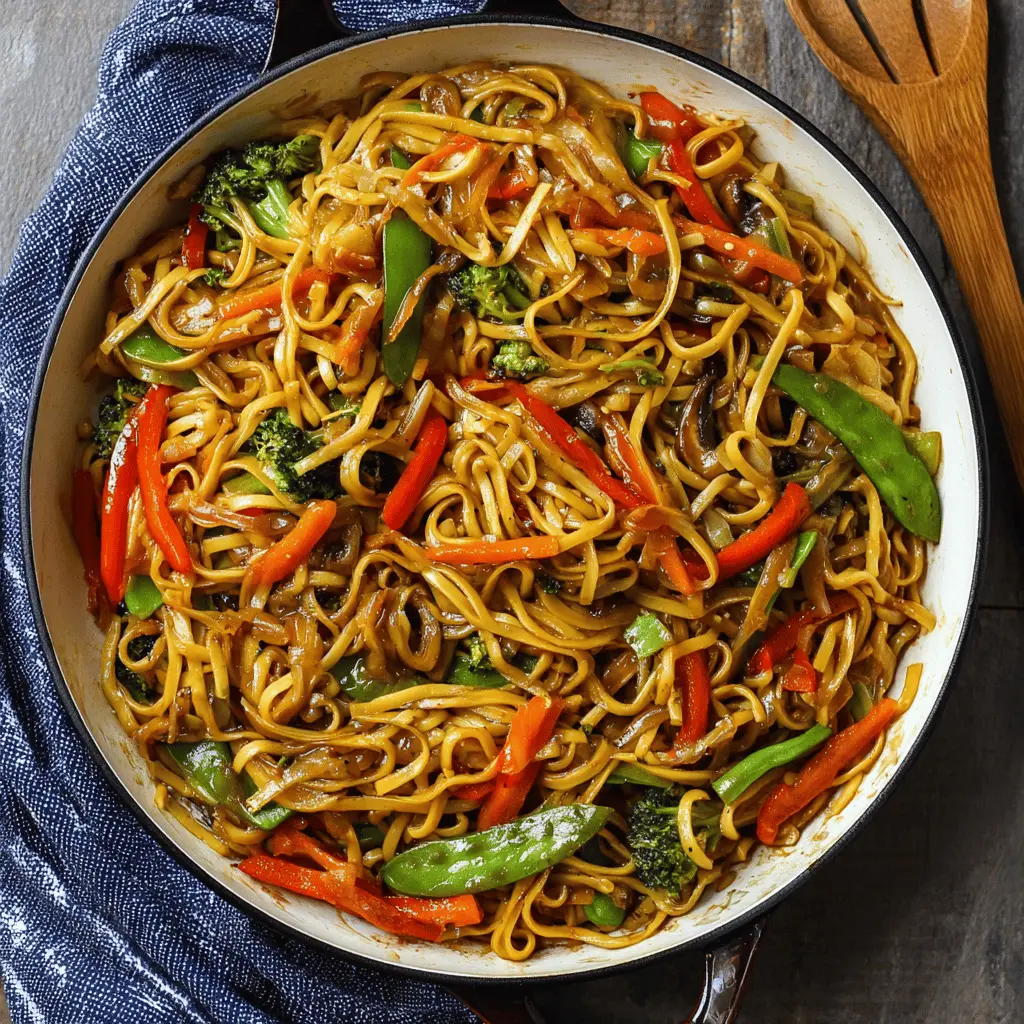 Easy Restaurant Style Vegetable Lo Mein Recipe