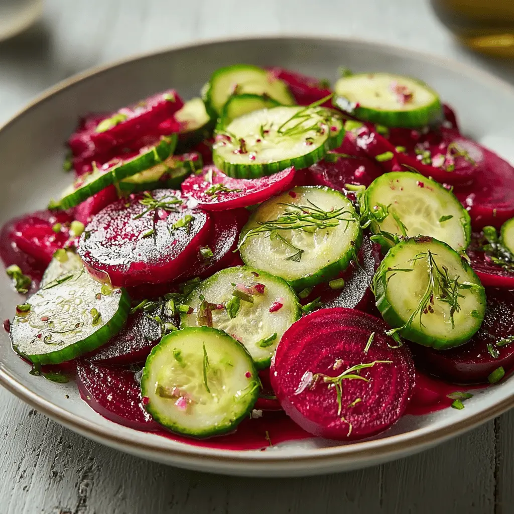 Refreshing Crisp Cucumber and Beetroot Salad Recipe