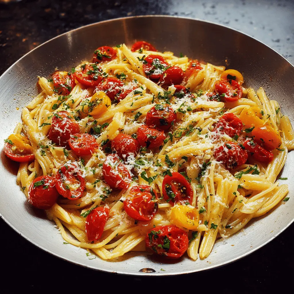 Simple Pasta With Cherry Tomatoes and Garlic