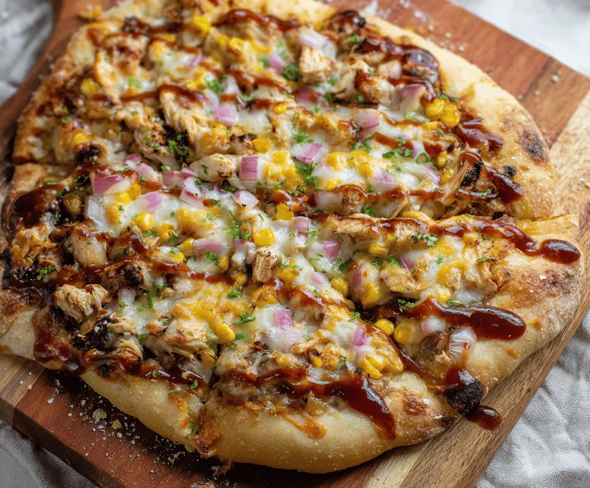 Grilled BBQ Chicken Pizza Recipe for Summer