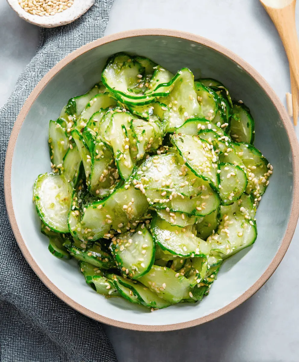 Refreshing Healthy Japanese Cucumber Salad Recipe