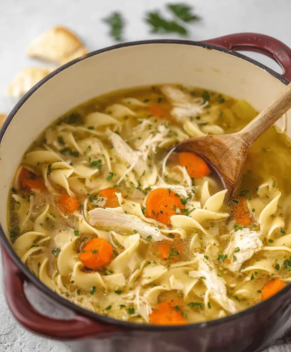 Easy Copycat Panera Bread Chicken Noodle Soup Recipe