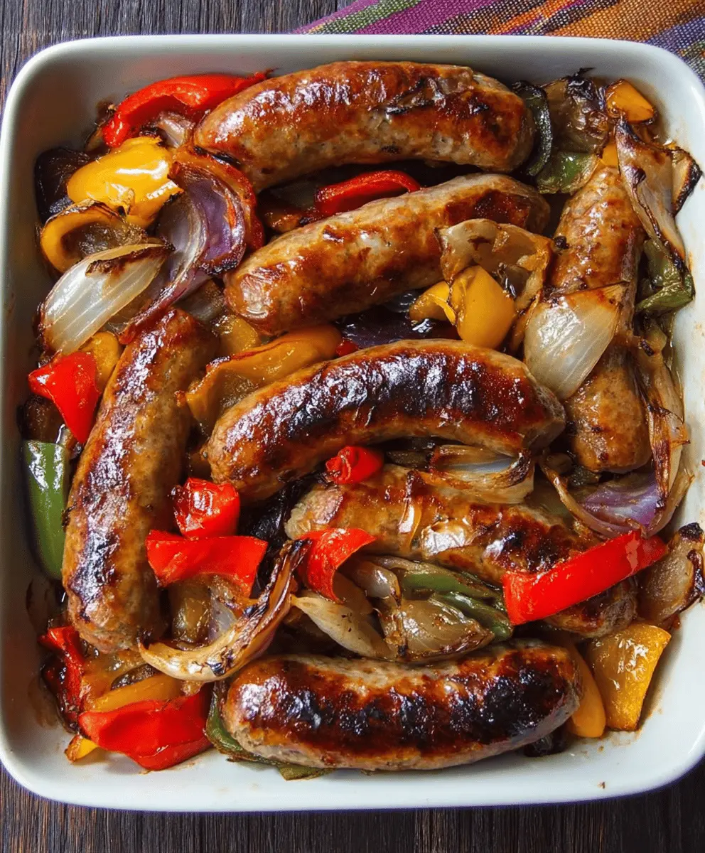 Ina Garten’s Easy Roasted Sausages, Peppers & Onions