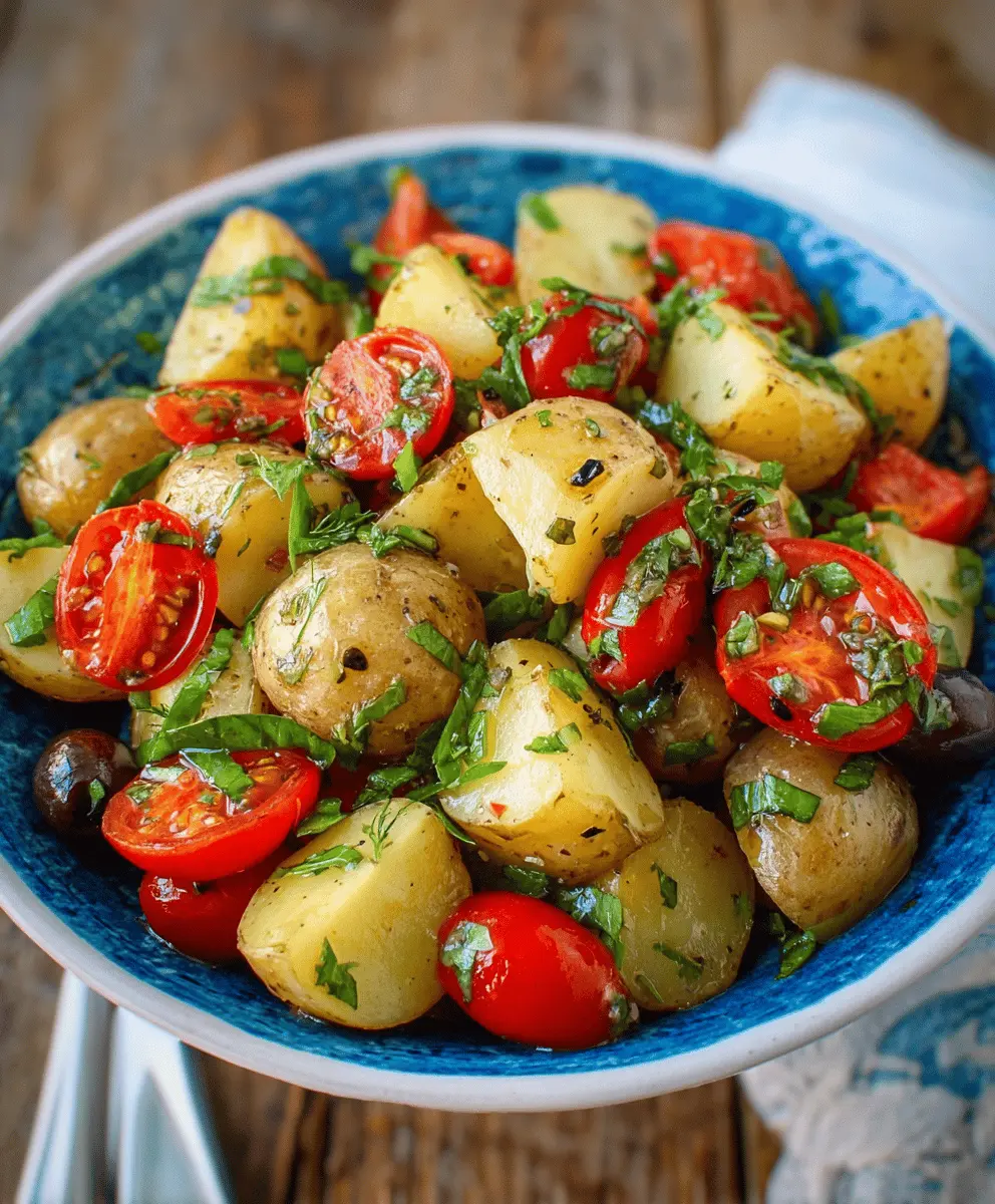 Easy Mediterranean Potato Salad with Fresh Herbs