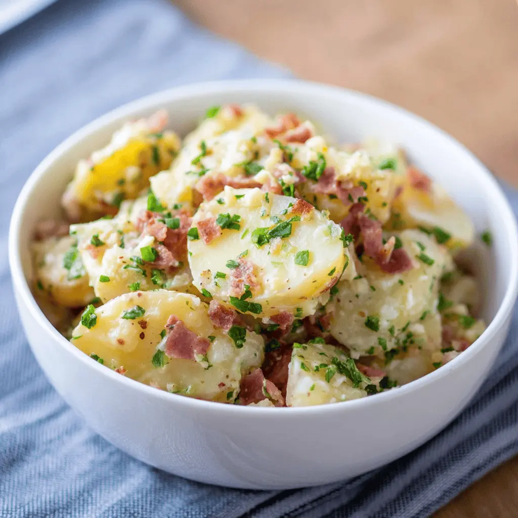 Easy German Potato Salad Recipe with Tangy Dressing