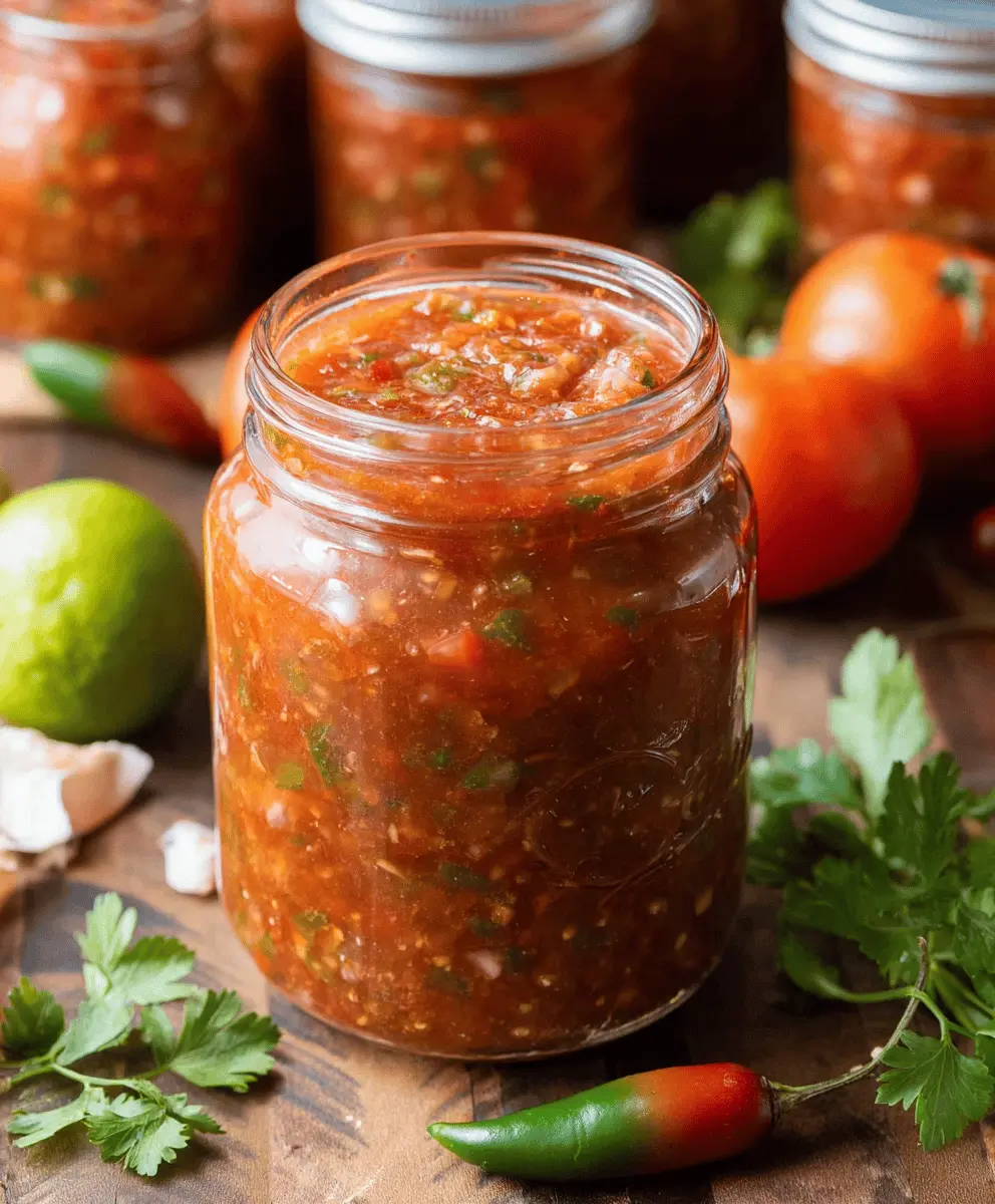 Easy Homemade Salsa Recipe for Canning