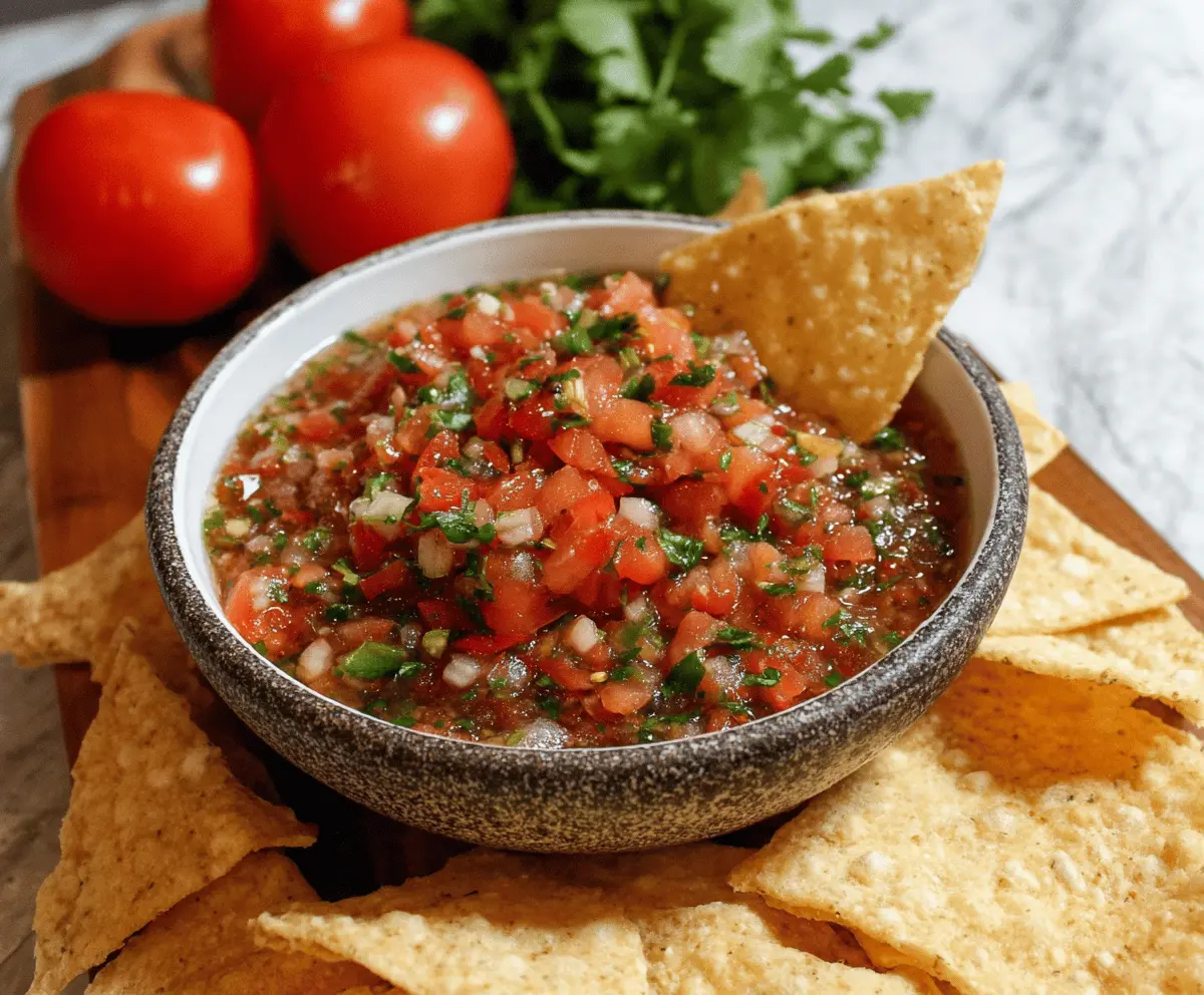 Easy Homemade Salsa Recipe With Fresh Tomatoes